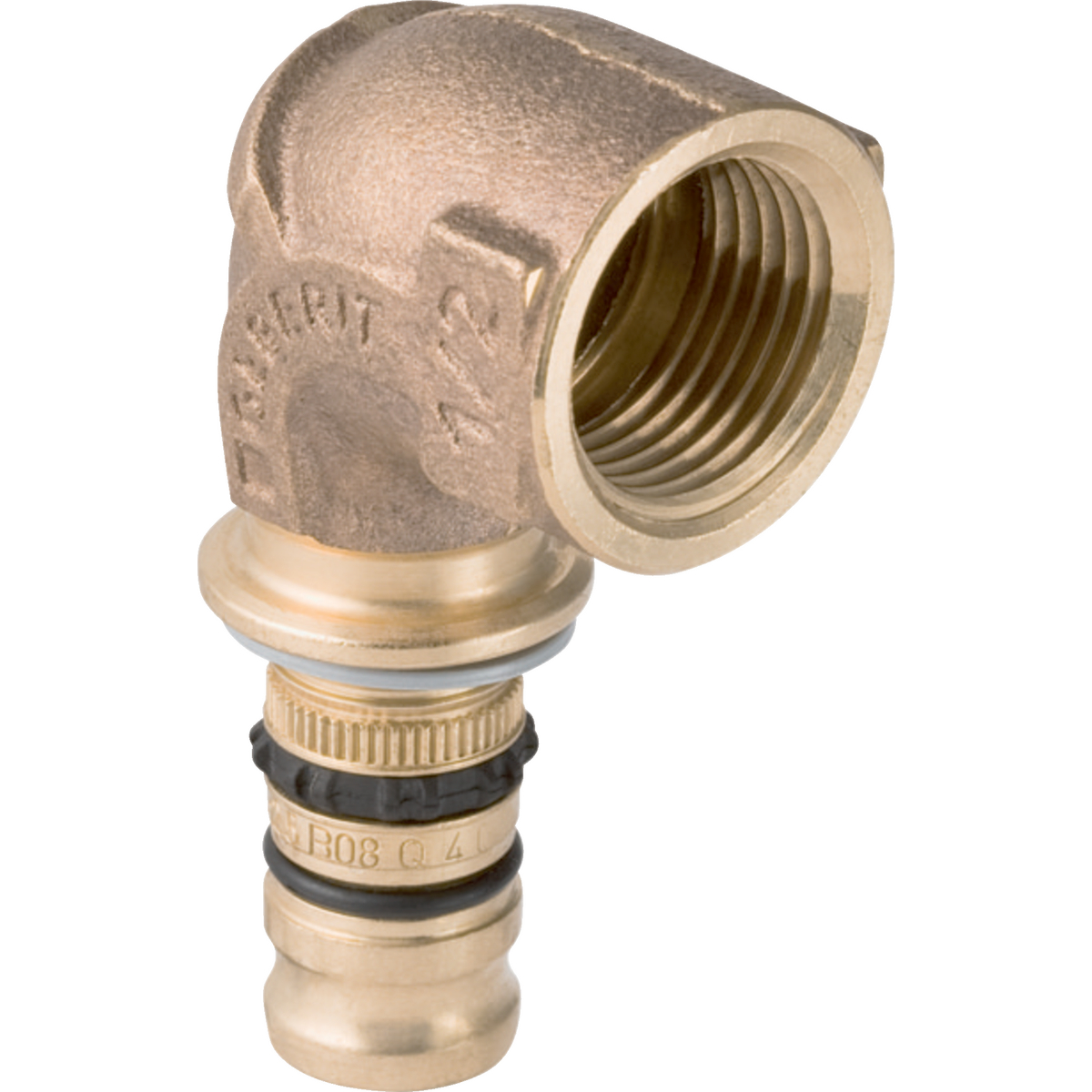Codo de transición 90° Geberit serie Mepla con rosca hembra: CC499K, d=40mm, Rp=1 1/4″
